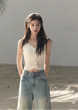 OAKMOO camisole, lace bra top women, Korean lace camisole, vine lace top, stretch lace camisole, beautiful back top women, feminine Korean fashion, slim fit camisole, elegant lace inner top, breathable lace bra top, OAKMOO spring summer top, minimalist lace camisole, layering camisole women