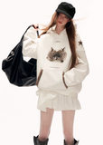 graphic hoodie women, y2k hoodie sweatshirt, rabbit print hoodie, star graphic hoodie, loose fit hoodie women, street style sweatshirt, fall winter hoodie women, lazy fit hooded top, trendy graphic sweatshirt, mamc hoodie style, casual street hoodie, oversized hoodie women, fashion printed hoodie, cozy winter sweatshirt, y2k streetwear hoodie