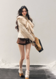 faux fur jacket women, lambswool style coat, winter fur jacket women, korean minimal outerwear, french style fur jacket, short winter coat women, elegant faux fur top, refined winter layering, premium women outerwear, soft plush jacket, aomalm jacket style, understated luxury coat, winter fashion women jacket, clean design fur coat, feminine winter outerwear