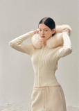hooded knit sweater women, cable knit winter top, korean minimal knitwear, slim fit knit sweater, winter hooded sweater women, refined women knit top, soft cable knit jacket, elegant casual winter wear, premium knitwear women, aomalm knit style, understated luxury sweater, warm winter knit top, modern women sweater, versatile knit jacket women, feminine winter knit