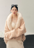 plush winter jacket women, faux fur jacket women, french style winter coat, korean minimal outerwear, slim fit winter jacket, elegant women outerwear, soft plush coat women, refined winter layering, premium women jacket, aomalm jacket style, understated luxury winter wear, feminine winter coat, warm lightweight jacket women, modern women outerwear, gentle style winter jacket