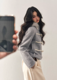 horn button wool jacket women, hooded wool coat women, padded winter jacket women, french style wool coat, korean minimal outerwear, refined winter jacket, elegant women coat, thickened wool jacket, premium women outerwear, aomalm wool style, understated luxury winter wear, modern women wool coat, feminine winter jacket, classic toggle coat women, daily winter outerwear