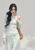 AOMALM asymmetric lace knit top, French romantic spring sweater, feminine slanted shoulder knitwear, Korean elegant lace blouse, quiet luxury womens knit, sheer lace long sleeve top, Parisian inspired romantic knit, delicate cutout spring top women, refined feminine Korean fashion, lightweight romantic knitwear, soft luxury womenswear knit, lace detail asymmetric sweater, elegant spring outfit knit, romantic Korean French aesthetic clothing, feminine layered knit top, poetic romantic spring fashion
