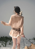 AOMALM lace mini dress women, French romantic layered dress, feminine faux twin dress spring, Korean elegant lace outfit women, quiet luxury romantic mini dress, Parisian inspired lace spring dress, delicate layered lace mini, romantic Korean French aesthetic clothing, lightweight spring lace dress women, refined luxury womenswear dress, elegant evening breeze dress, soft feminine mini dress style, luxury Korean designer inspired lace dress