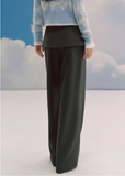 layered trousers women, skirt pants set, detachable skirt trousers, wide leg pants women, korean fashion set, tailored trousers outfit, modern layered pants, minimalist fashion set, versatile two piece outfit, casual tailored pants, structured wide leg trousers, unique design pants, contemporary women clothing, relaxed fit trousers, chic layering outfit, elegant casual wear, statement pants women, refined tailoring set, fashion forward outfit, everyday modern style