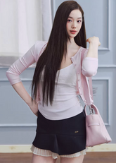 lyocell cardigan women, cropped knit top, lace trim top women, korean fashion top, pastel knit cardigan, stretch long sleeve top, feminine cardigan top, soft knit blouse, lightweight spring top, breathable fabric top, fitted cardigan women, minimalist feminine outfit, parisian style top, everyday chic top, aesthetic fashion knit, versatile layering top, modern feminine clothing, soft luxury knitwear, delicate detail top, casual elegant wear