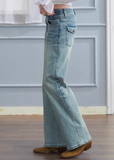 straight leg jeans women, cotton denim jeans, vintage wash jeans, korean fashion denim, relaxed fit jeans, casual straight pants, everyday denim women, blue jeans outfit, minimalist denim style, whisker wash jeans, breathable cotton jeans, classic straight denim, versatile casual pants, modern feminine clothing, chic everyday outfit, spring denim women, soft wash jeans, aesthetic fashion denim, simple straight jeans, essential wardrobe denim