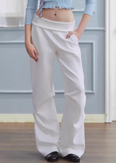 white slacks women, straight leg trousers, casual spring outfits, korean fashion pants, relaxed fit trousers women, minimalist white pants, versatile casual pants, spring outfit ideas, modern feminine clothing, chic everyday pants, aesthetic fashion bottoms, clean line trousers, lightweight spring pants, refined casual wear, parisian style clothing, easy styling pants, soft structured trousers, contemporary women fashion, essential wardrobe pants, everyday elegant outfit