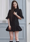 white mini dress women, jacquard dress women, ruffle dress spring, korean fashion dress, spring outfits 2026, feminine mini dress, textured white dress, aesthetic fashion dress, lightweight summer dress, chic everyday outfit, modern feminine clothing, elegant casual dress, parisian style clothing, versatile spring dress, soft girl aesthetic dress, flared mini dress, refined casual wear, delicate texture dress, romantic white dress, spring wardrobe essential