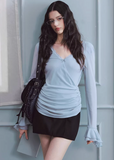 mini skirt women, drawstring skirt, layered waist skirt, korean fashion skirt, spring outfits 2026, casual spring outfits, slim fit mini skirt, contrast detail skirt, aesthetic fashion skirt, modern feminine clothing, versatile mini skirt, chic everyday outfit, parisian style clothing, refined casual wear, clean silhouette skirt, trendy mini skirt, spring wardrobe essential, fitted skirt women, street style skirt, minimal fashion skirt