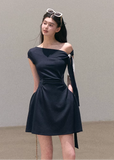 one shoulder dress women, lyocell dress women, korean fashion dress, spring outfit ideas, casual spring outfits, asymmetrical dress women, minimalist dress women, breathable fabric dress, soft aesthetic outfit, modern feminine clothing, parisian style clothing, versatile summer dress, chic everyday outfit, calm luxury fashion, lightweight dress women, elegant casual dress, effortless style dress, refined minimal dress, spring wardrobe dress, feminine silhouette dress