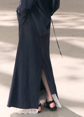 maxi skirt women, embroidered lace skirt, korean fashion skirt, spring outfit ideas, casual spring outfits, resort style skirt, linen blend skirt, breathable fabric skirt, soft aesthetic outfit, modern feminine clothing, parisian style clothing, versatile long skirt, chic everyday outfit, calm luxury fashion, lightweight summer skirt, effortless style skirt, natural fabric clothing, spring wardrobe skirt, relaxed fit maxi skirt, elegant long skirt