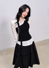 halter neck top women, knit halter top, korean fashion top, summer outfit ideas, brunch outfit ideas, slim fit knit top, aesthetic fashion top, modern feminine clothing, parisian style clothing, versatile summer top, chic going out top, lightweight knitwear, soft girl aesthetic outfit, minimal style top, trendy summer top, fitted halter top, casual summer outfit, stylish basic top, feminine outfit top, breathable knit top