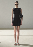 black mini dress women, off shoulder dress women, korean fashion dress, minimal outfit women, effortless outfit ideas, casual summer outfits, sleeveless mini dress, modern feminine clothing, parisian style clothing, versatile summer dress, chic everyday outfit, calm luxury fashion, breathable summer dress, elegant casual dress, refined minimal dress, clean silhouette dress, feminine outfit dress, simple elegant dress, stylish black dress, summer wardrobe dress