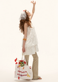 white mini dress women, bandeau dress women, floral textured dress, summer 2026 outfits, korean fashion dress, casual summer dress, aesthetic summer outfit, strapless mini dress, feminine summer dress, lightweight summer dress, cute summer dress, vacation dress women, statement summer dress, flowy mini dress, romantic summer outfit, chic casual dress, layered mini dress, trendy summer outfit, elegant summer dress, white summer dress