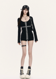 bodycon mini dress women, black mini dress women, long sleeve mini dress, korean fashion dress, slim fit dress women, street style dress, edgy outfit women, fitted mini dress, casual chic outfit, modern minimal dress, short dress women, sleek silhouette dress, trendy mini dress, urban style outfit, statement mini dress, structured dress women, clean line dress, fashion forward outfit, versatile mini dress, sharp silhouette dress