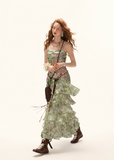 floral maxi dress women, summer 2026 outfits, vacation dress women, flower field outfit, seaside outfit women, casual summer dress, green floral dress, tiered maxi dress, picnic outfit women, brunch outfit women, korean fashion dress, lightweight summer dress, flowy maxi dress, feminine summer outfit, vintage style dress, resort wear dress, aesthetic summer outfit, long summer dress, boho summer dress, elegant vacation dress