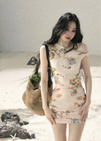 aomalm floral dress, mesh floral dress, one shoulder dress, korean feminine dress, romantic summer dress, bodycon floral dress, french style floral dress, mini floral dress, long floral dress, summer date dress, elegant mesh dress, soft girl floral outfit