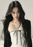 aomalm dress, white lace mini dress, korean feminine dress, french style mini dress, ribbon trim dress, lace hem dress, romantic summer dress, body skimming mini dress, cute white dress women, elegant summer mini dress, date night dress, korean summer outfit