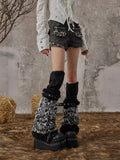 Y2K Furry leg socks