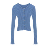 レースの長袖ニットカーディガン