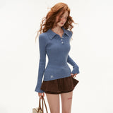 Polo vest sweater and slim fit top