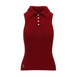 Polo vest sweater and slim fit top