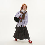 ストライプシャツ ゆったり 長袖 トップス