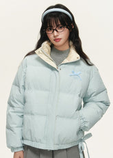 90 white duck down multi-color embroidery warm down jacket