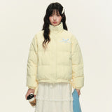 90ホワイトダックダウンマルチカラー刺繍暖かいダウンジャケット