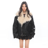 Lapel Thickened Motorcycle Jacket