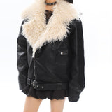 Lapel Thickened Motorcycle Jacket