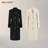 ロングスーツカラーのウール万能コート