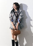 Miu-Inspired Baseball Jacket Skirt Set