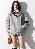 Miu-Inspired Baseball Jacket Skirt Set