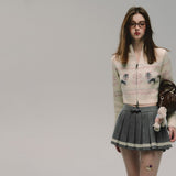 Jacquard Knit Sweater & Skirt Set