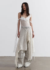 シャイニングギャラクシースパンコールニットスリップドレス