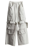 Lime White Convertible Cargo Pants
