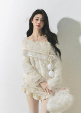 スイートアメリカンレーストリムセーター