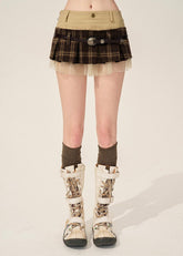 French Spliced A-Line Puffy Skirt