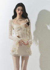 フローラフレンチレースニットセーター