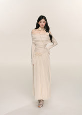 フレンチスタイルの軽い大人っぽいドレスレディース