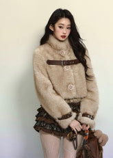 Eco-Friendly Faux Fur Short Coat