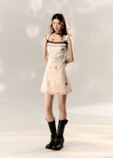 Butterfly Fragrance Gradient Lace Dress