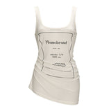 ホットガール レターウエストTシャツ