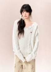 ニットセーター レディース オフショルダーセーター