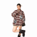 Vintage Plaid Patchwork Jacket