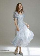 花柄ティードレス