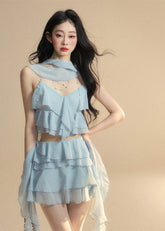 シフォンビーチツーピース