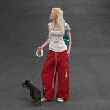 ホットガール レターウエストTシャツ